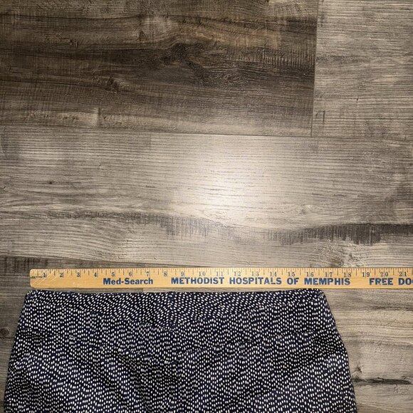 Chico's Pants Women's 2P Navy Blue Polka Dot Ankle High Rise Stretch - Picture 7 of 7